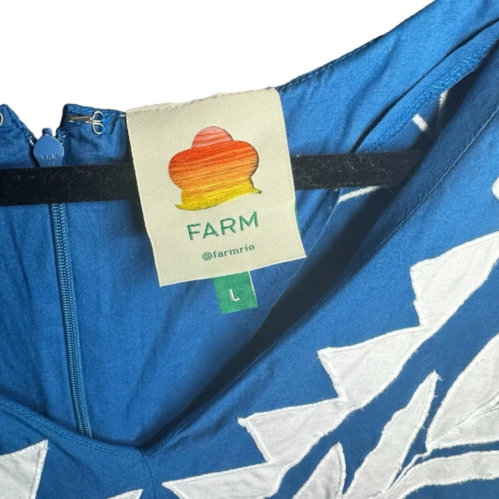 Farm Rio Embroidered Patchwork Maxi Tent Dress Size Large - Picture 9 of 16